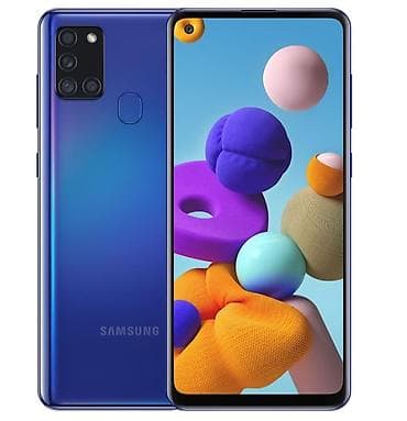 Samsung Galaxy A21S, 128 GB, rəng - Göy, Barmaq izi