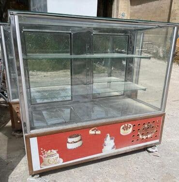 şirniyyat sobası satılır: Şirniyyat vitrin-soyuducu - Şüşə vitrinli, paslanmayan polad karkas - — 1
