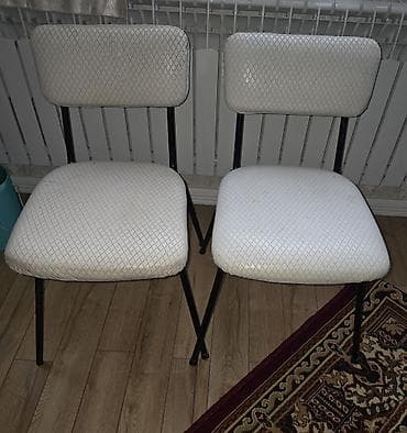 qabaq stul: Mətbəx üçün, Qatlanmayan, rəng - Ağ Stul — 2