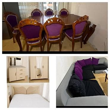 Mebeller hamisi birlikde 370azn. Masa desti 120azn(laxlama var) Divan