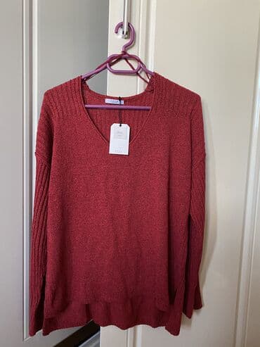 женские красные свитера: Sviter, M, rəng - Qırmızı — 1