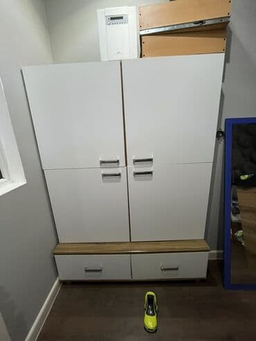 paltar şıkafı: Açılan, 4 qapılı Düz dolab, Qarderob, paltar dolabı — 3