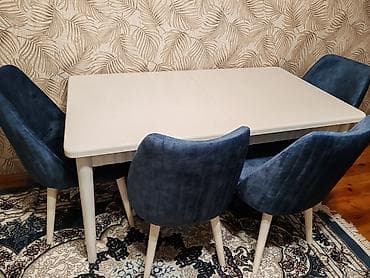 is stolu: Qonaq otağı üçün, Yeni, Açılan, Oval masa, 6 stul — 1