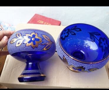 ən ucuz qablar instagram: Tort və şiriniyyat qabı, rəng - Göy, Farfor — 2