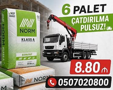 Məhsul: NORM sementi – Klass A • Markalanma: CEM II/A-M (S-L) 32.5 R lalafo.az -da Məhsul: NORM sementi – Klass A • Markalanma: CEM II/A-M (S-L) 32.5 R