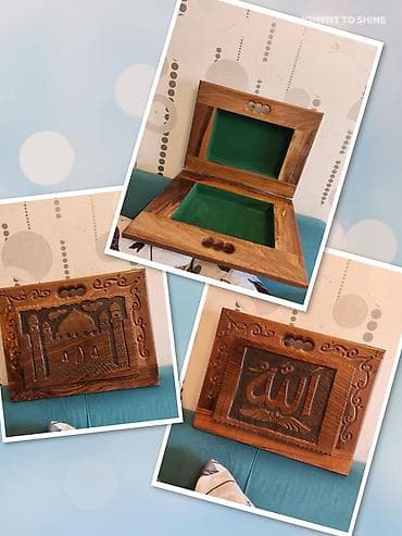 Quran kitabi el işidi.Təmiz qoz agacidi.Qiy 100 man.Yeni