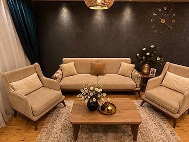 İşlənmiş, Divan, 2 kreslo, Bazasız, Açılan