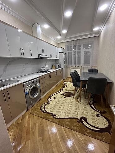 ev menzil: Nəsimi rayonunda mənzil kirayəyə verilir. 2 otaq 90 m2 14/16 mərtəbə — 3