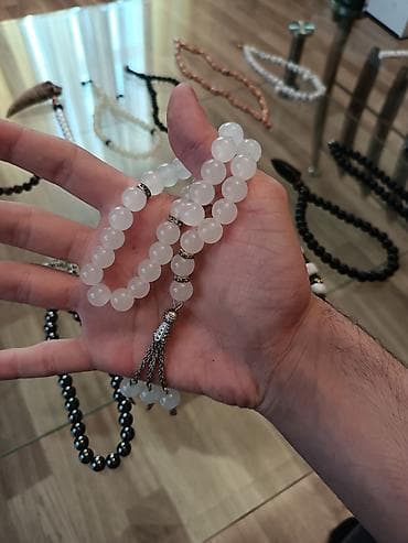 gumus tesbeh: Bazarda belə çeşid və belə qiymət yoxdur! ​Təbii daş, türmə işi, əl — 4