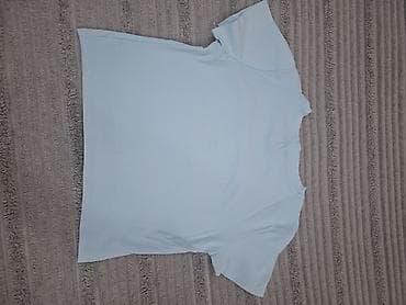 tibet məhsulları: Məhsul: Açıq mavi qısa köynək (T‑shirt) - Brend loqosu: Ön hissədə ağ — 2