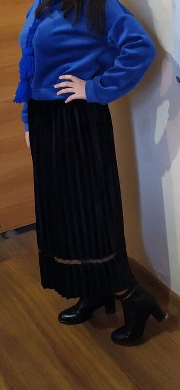 hicab geyimlər: Maksi Ətək, Velvet, L, XL, M — 1