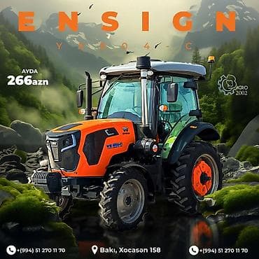 Ensign yx804-c traktoru aylıq ödəniş cəmi 266 azn keyfiyyət heç bu