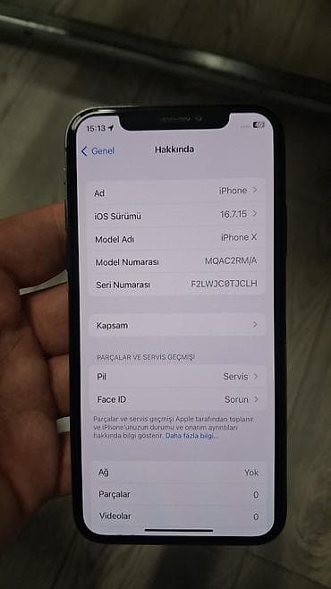 IPhone X, 64 GB, Jet Black, Face ID