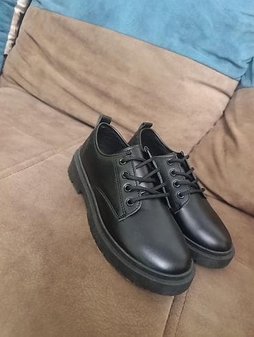 Ботинки: Qara dəri/eko-dəri klassik bağlamalı ayaqqabı.38,5 razmer - Rəng: tam — 4