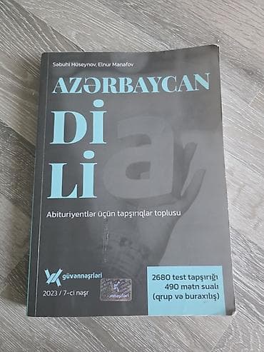 İdman və hobbi: Məhsul: “Azərbaycan Dili – Abituriyentlər üçün tapşırıqlar toplusu” — 1