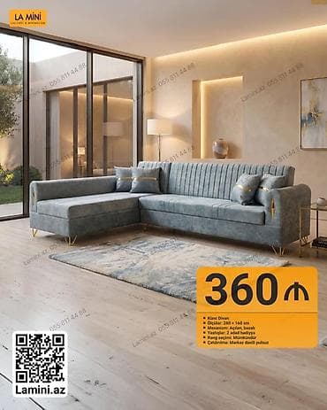 Künc divan, Açılan, Bazalı, Parça, Şəhərdaxili pulsuz çatdırılma