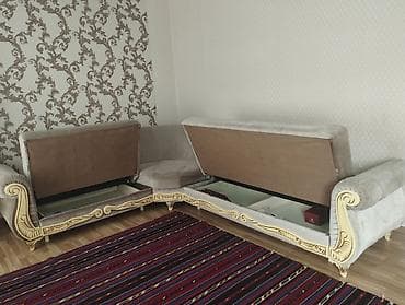 stul ikinci əl: Künc divan, İşlənmiş, Açılan, Bazalı, Vеlur parça, Çatdırılma yoxdur — 4