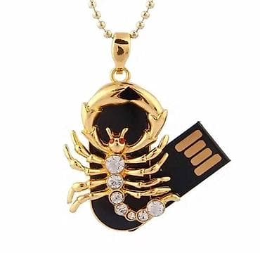 usb fleshka: Подарочные Флешки - Кулон на Цепочке Скорпион . Hədiyyəlik Bürclərə — 1