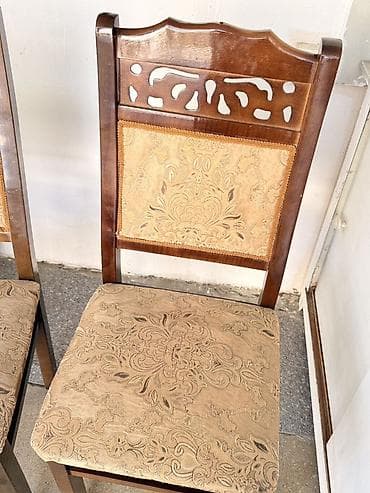 kafe stol stullari: Mətbəx üçün, Qatlanmayan, rəng - Bej Stul — 2
