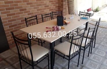 пластиковые столы и стулья бишкек: Mətbəx üçün stol stul desti, kuxna üçün masa və oturacaqlar dəstləri — 4
