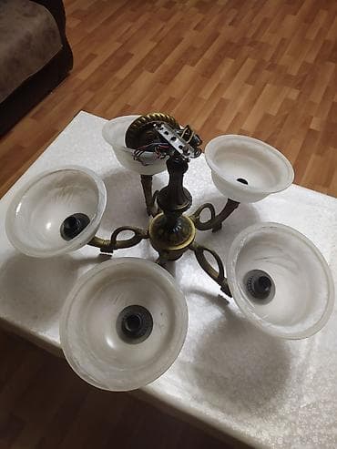 rels işıq: Çılçıraq, 5 lampa, Metal — 2