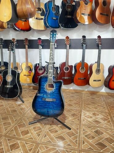 Akustik gitara, 6 sim, Yeni, Pulsuz çatdırılma