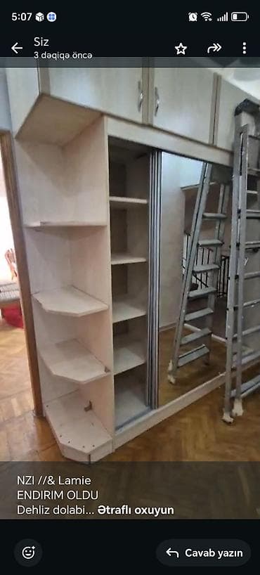 vitrin polkalar satilir: 2 qapılı, Güzgülü, Digər rəng, Digər material, Kupe, Düz dolab — 1
