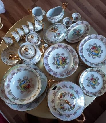 nimçe nedir: Nahar dəsti, rəng - Ağ, Farfor — 3