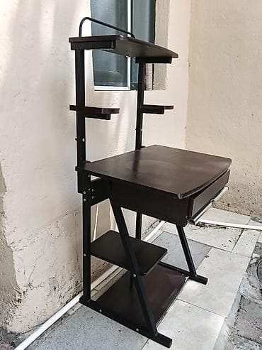 kompüter stolu: Düz masa, Polkalı, Siyirməli, Metal, Zəmanətsiz, Kredit yoxdur — 2