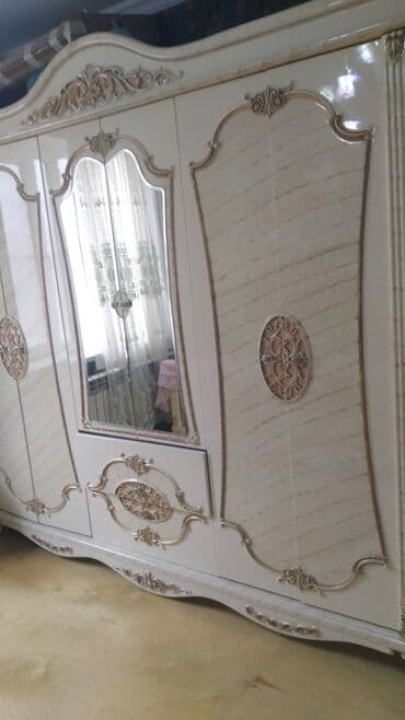 мебель для спальни: 2 təknəfərlik çarpayı, Dolab, İşlənmiş — 4