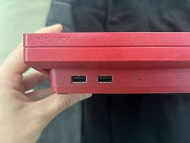 PS3 (Sony PlayStation 3): PS3 Slim qırmızı (Scarlet Red Limited Edition) 3000 versiya 1 tb — 4