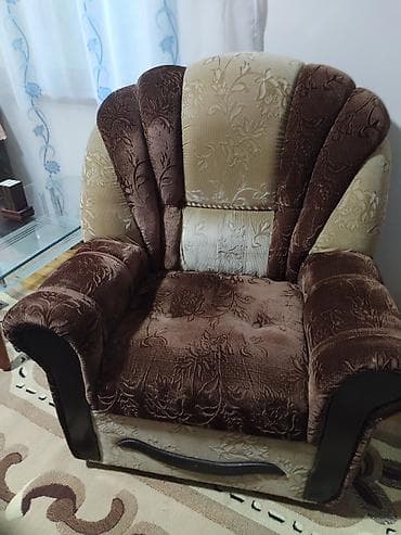 ucuz şkaflar: Mebel dəsti – kreslo və divan - Model: Klassik üslubda yumşaq mebel - — 1