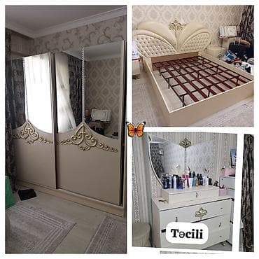 S Samirə Yataq dəsti 550m matrasi ortopetikdi əlavə ödənişlə — 1