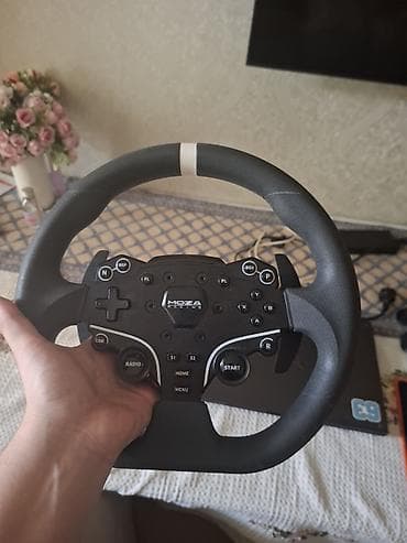 velosped mator: MOZA Racing dəsti (Sükan, Baza, Pedallar) ​İdeal vəziyyətdə təcili — 5