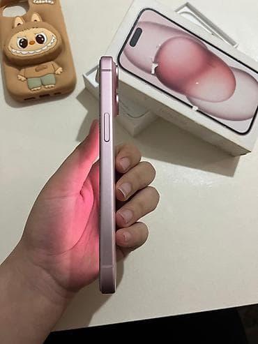 tecno telefon: IPhone 15, 128 GB, Çəhrayı, Face ID — 2
