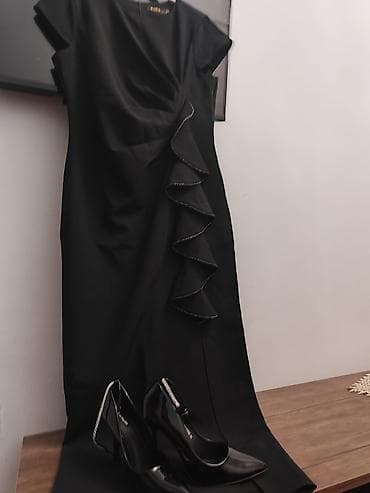 Baş geyimləri: Qara ziyafət donu + laklı qara ayaqqabı dəsti - Rəng: qara - Don — 1