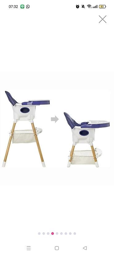 Nino 2-i 1-də uşaq yemək stulu - Hündürlüyü tənzimlənir: 59–85 sm - — 6