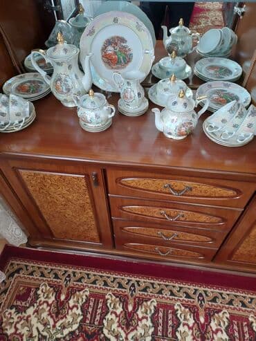 Çay dəsti, rəng - Ağ