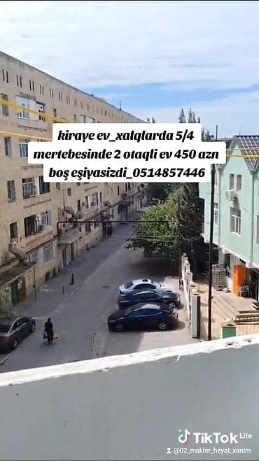 Kiraye ev_xalqlarda 5/4 mertebesinde 2 otaqli ev 450 azn boş at lalafo.az Kiraye ev_xalqlarda 5/4 mertebesinde 2 otaqli ev 450 azn boş