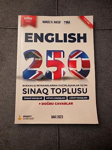 5555 test cavablari: Məhsul: “ENGLISH 250 – Sınaq Toplusu” (Nərgiz R. Nəcəf, NNR Academy) - — 1