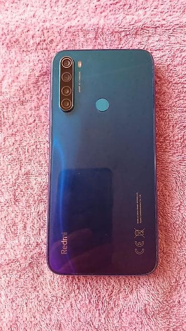 borofone be28 plus: Redmi Note 8T, 128 GB, rəng - Göy, Barmaq izi — 2