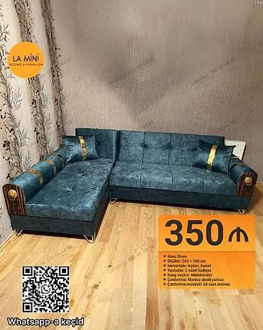 Künc divan, Açılan, Bazalı, Parça, Şəhərdaxili pulsuz çatdırılma