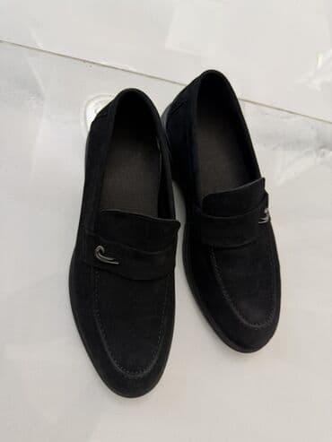 ciddi kişi kostyumları: Məhsul: Kişi loafer ayaqqabıları razmer 39 - Rəng: tam qara - Üst — 2