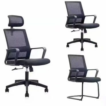 кресло для компьютера: С колесиками, Рукояти не регулируются — 1