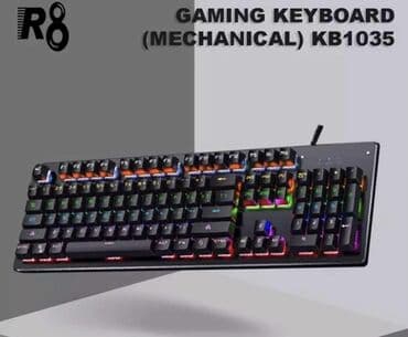 R8 M1035 mexaniki klaviatura Qiymət sondur İdeal vəziyyətdədir - RGB