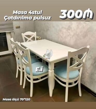 Masa və oturacaq dəstləri: Masa desti yeni