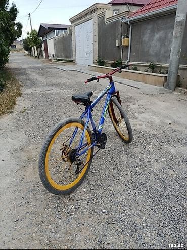 İdman və hobbi: Velosiped – BMX CTR, 29" - Rəng: mavi gövdə, qırmızı amortizatorlu ön — 2