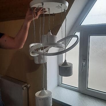 Çılçıraq, 3 lampa, Metal