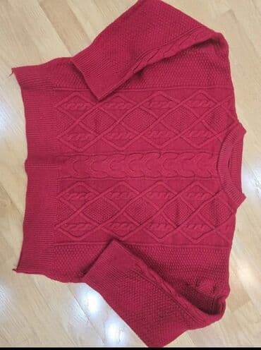 yağış paltarı: Sviter, Zara, L, rəng - Qırmızı — 9