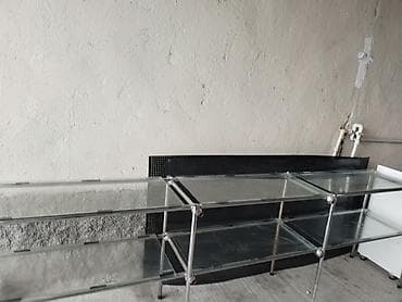 kontakt home dolab: Şüşə vitrin rəf sistemi - Material: temperli şüşə rəflər və — 8